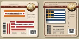 Pasaporte con sellos y requisitos europeos