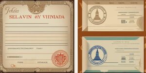 Pasaporte abierto con sellos y visa de nómada digital en Tailandia